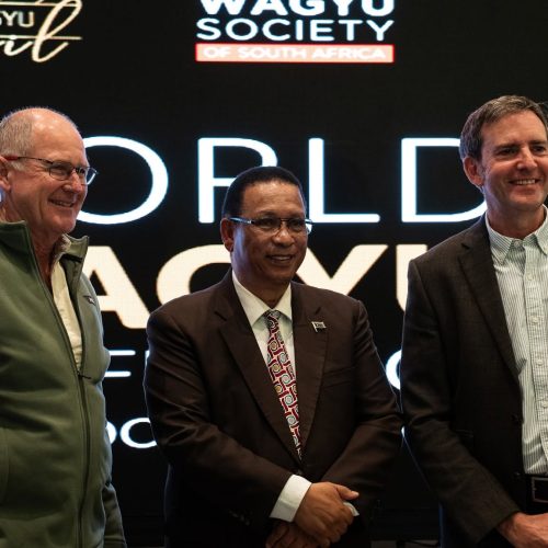 Opening 4 L-R Bob Hobson WSA, Dr Ivan Meyer Minister of Agriculture, Richard Saunders WWC Chair
